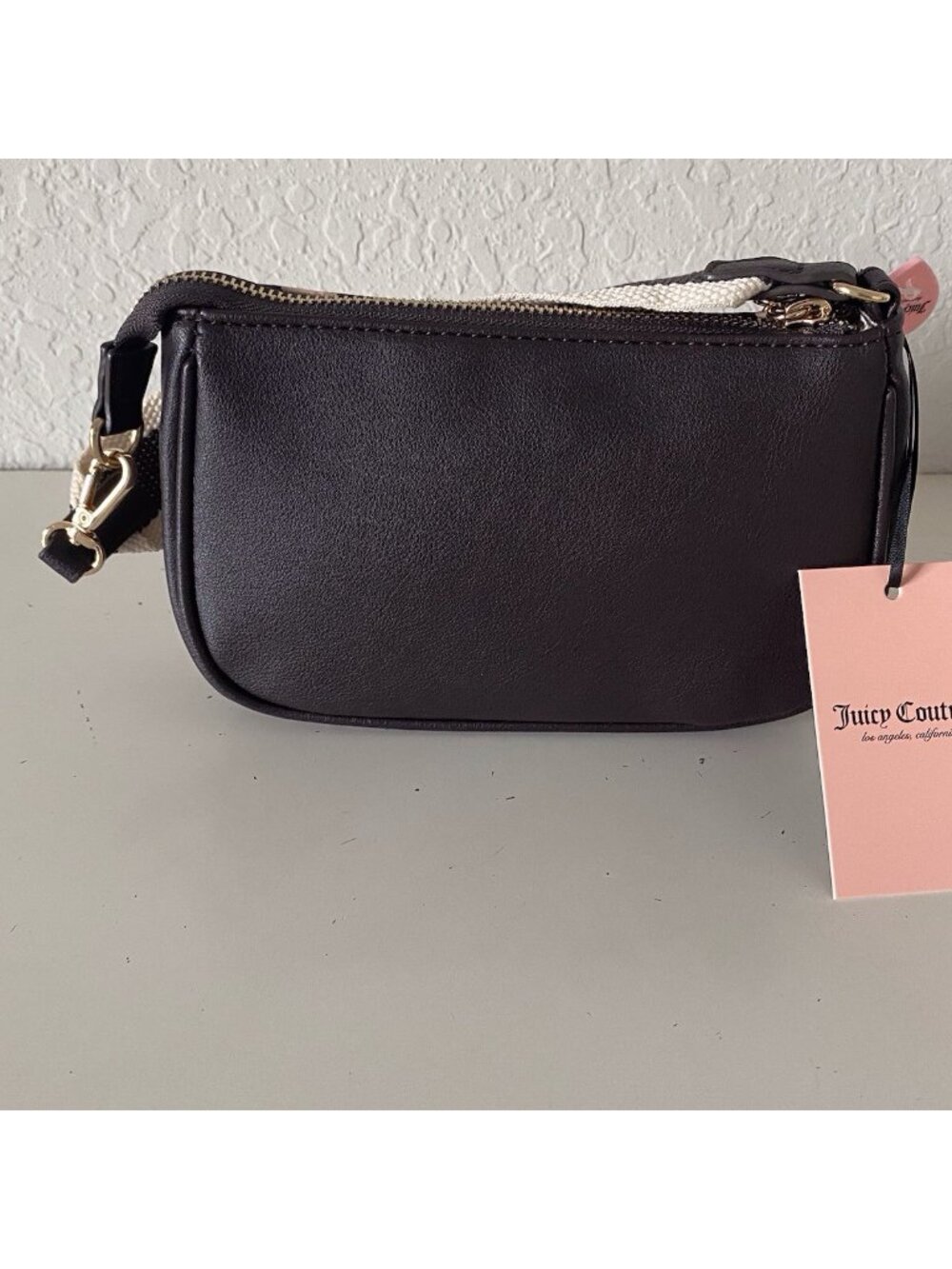 Juicy Couture Juicy Prep School Convertible Wristlet Leopard Cheetah Buff NEW - Picture 6 of 12